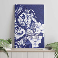 Guam Chief Quipuha Canvas Wall Art Polynesian Pattern With Guasali Flowers