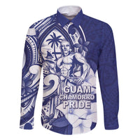 Guam Chief Quipuha Family Matching Long Sleeve Bodycon Dress and Hawaiian Shirt Polynesian Pattern With Guasali Flowers