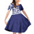 Guam Chief Quipuha Family Matching Off Shoulder Short Dress and Hawaiian Shirt Polynesian Pattern With Guasali Flowers