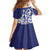 Guam Chief Quipuha Family Matching Off Shoulder Short Dress and Hawaiian Shirt Polynesian Pattern With Guasali Flowers
