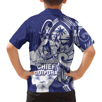 Guam Chief Quipuha Hawaiian Shirt Polynesian Pattern With Guasali Flowers