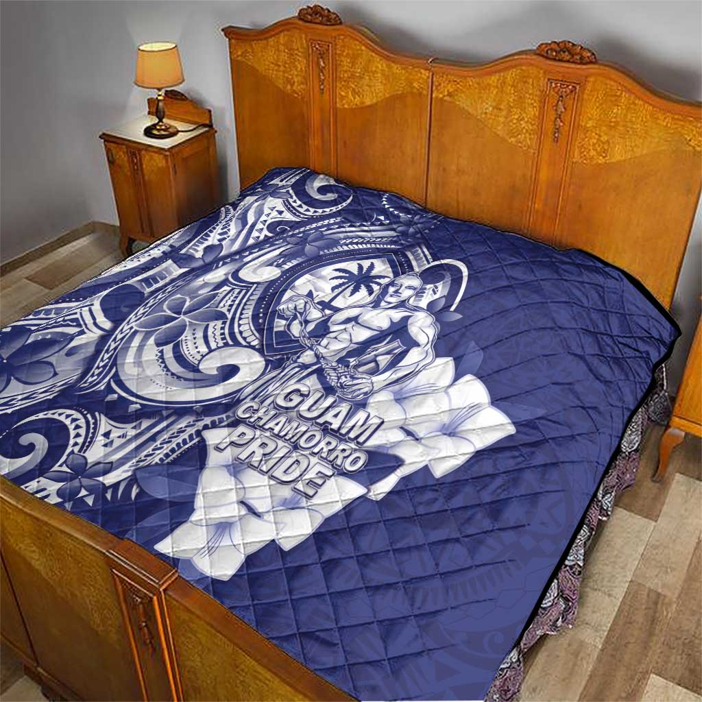 Guam Chief Quipuha Quilt Polynesian Pattern With Guasali Flowers