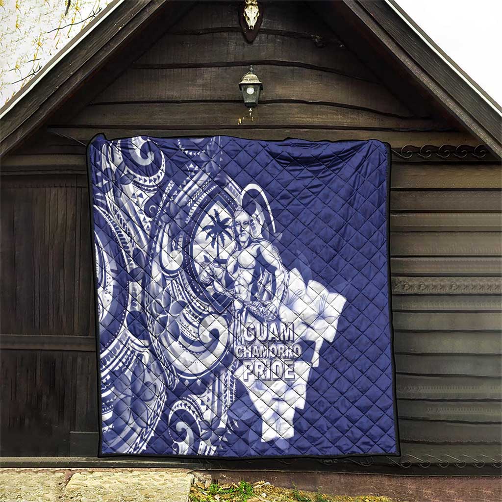 Guam Chief Quipuha Quilt Polynesian Pattern With Guasali Flowers