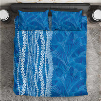 Hawaii Prince Kuhio Bedding Set Blue Hawaiian Lau Maia With Leis