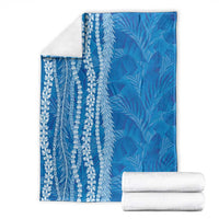 Hawaii Prince Kuhio Blanket Blue Hawaiian Lau Maia With Leis