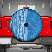 Hawaii Prince Kuhio Spare Tire Cover Blue Hawaiian Lau Maia With Leis