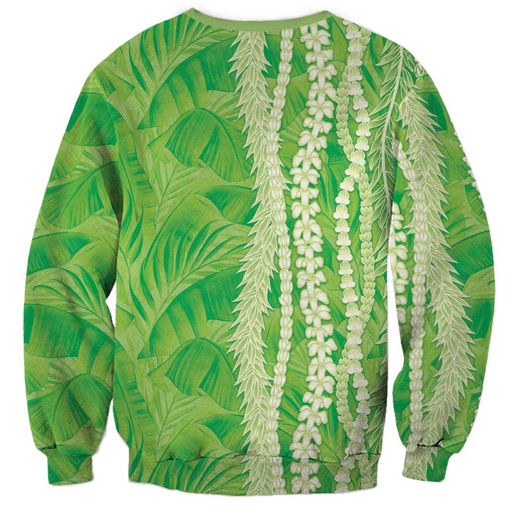 Hawaii Prince Kuhio Sweatshirt Lime Green Hawaiian Lau Maia With Leis