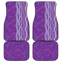 Hawaii Prince Kuhio Car Mats Violet Hawaiian Lau Maia With Leis