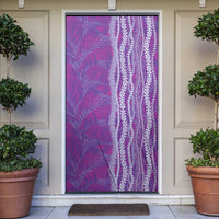 Hawaii Prince Kuhio Door Cover Violet Hawaiian Lau Maia With Leis LT05 Violet - Polynesian Pride