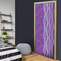 Hawaii Prince Kuhio Door Cover Violet Hawaiian Lau Maia With Leis LT05 - Polynesian Pride