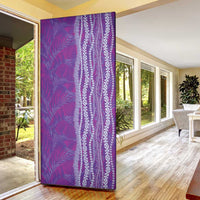 Hawaii Prince Kuhio Door Cover Violet Hawaiian Lau Maia With Leis LT05 - Polynesian Pride