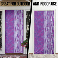 Hawaii Prince Kuhio Door Cover Violet Hawaiian Lau Maia With Leis LT05 - Polynesian Pride