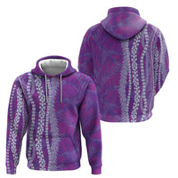 Hawaii Prince Kuhio Hoodie Violet Hawaiian Lau Maia With Leis
