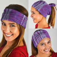 Hawaii Prince Kuhio Neck Gaiter Violet Hawaiian Lau Maia With Leis LT05 - Polynesian Pride