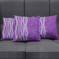Hawaii Prince Kuhio Pillow Cover Violet Hawaiian Lau Maia With Leis