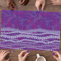 Hawaii Prince Kuhio Puzzle Violet Hawaiian Lau Maia With Leis