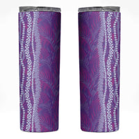Hawaii Prince Kuhio Skinny Tumbler Violet Hawaiian Lau Maia With Leis