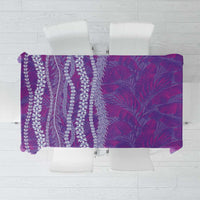 Hawaii Prince Kuhio Tablecloth Violet Hawaiian Lau Maia With Leis