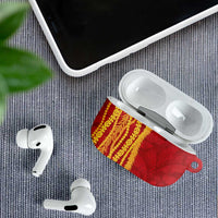 Hawaii Prince Kuhio AirPods Case Red Hawaiian Lau Maia With Leis
