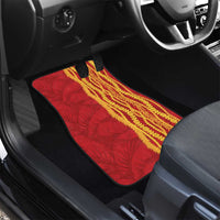 Hawaii Prince Kuhio Car Mats Red Hawaiian Lau Maia With Leis