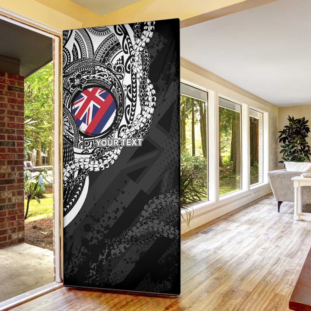 Personalised Hawaii Prince Kuhio Door Cover Hawaiian Maile Lei LT05 - Polynesian Pride