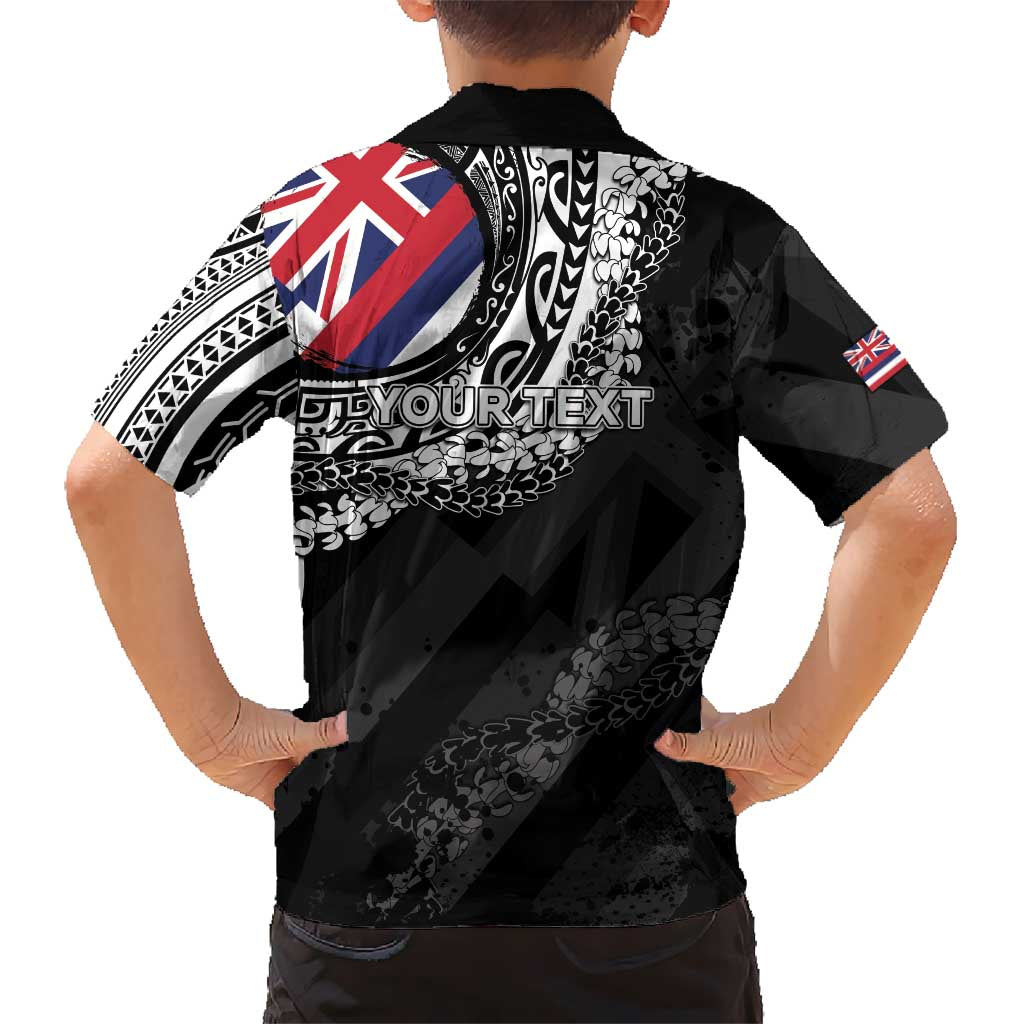 Personalised Hawaii Prince Kuhio Family Matching Off Shoulder Short Dress and Hawaiian Shirt Hawaiian Maile Lei