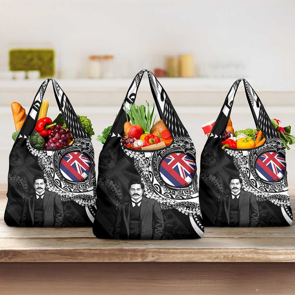 Hawaii Prince Kuhio Grocery Bag Hawaiian Maile Lei
