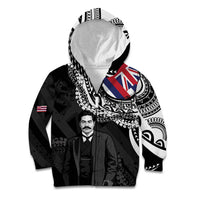 Personalised Hawaii Prince Kuhio Kid Hoodie Hawaiian Maile Lei