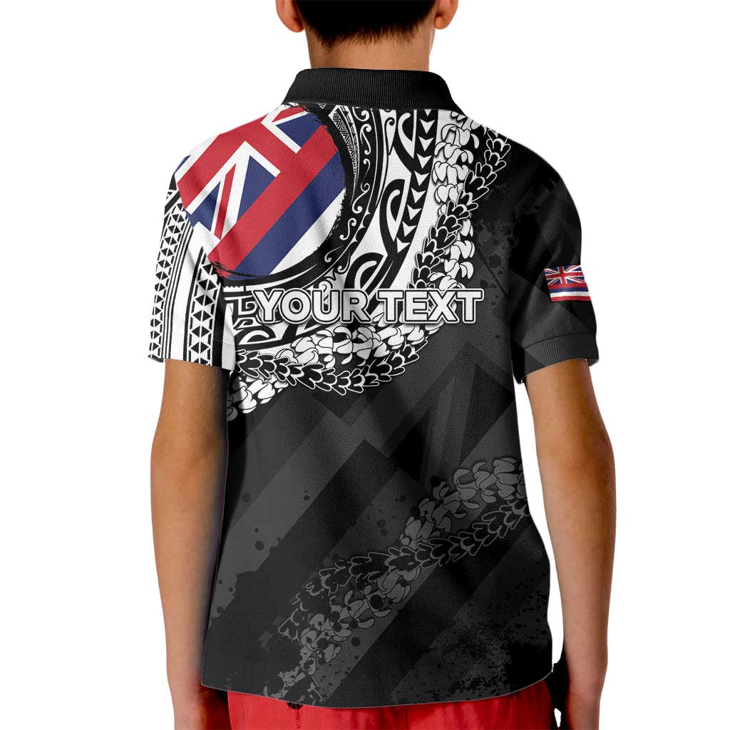 Personalised Hawaii Prince Kuhio Kid Polo Shirt Hawaiian Maile Lei LT05 - Polynesian Pride