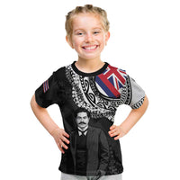 Personalised Hawaii Prince Kuhio Kid T Shirt Hawaiian Maile Lei