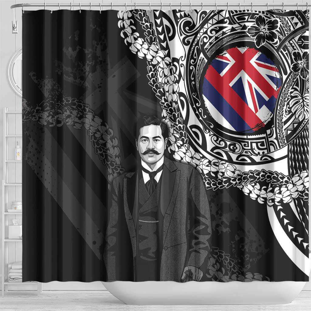 Hawaii Prince Kuhio Shower Curtain Hawaiian Maile Lei