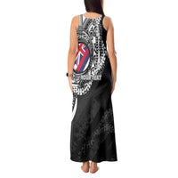 Personalised Hawaii Prince Kuhio Tank Maxi Dress Hawaiian Maile Lei