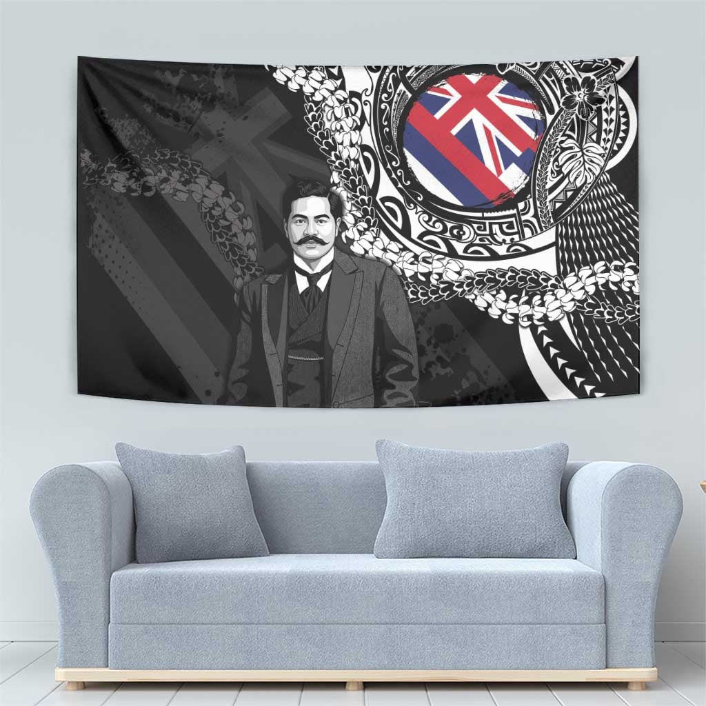 Hawaii Prince Kuhio Tapestry Hawaiian Maile Lei