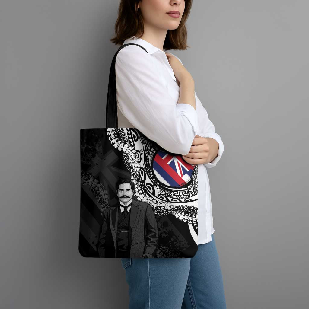 Hawaii Prince Kuhio Tote Bag Hawaiian Maile Lei