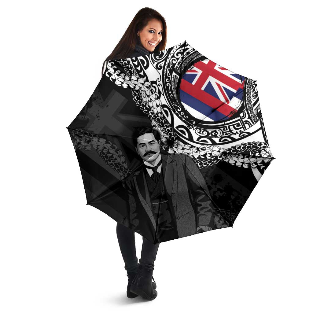 Hawaii Prince Kuhio Umbrella Hawaiian Maile Lei