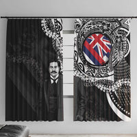 Hawaii Prince Kuhio Window Curtain Hawaiian Maile Lei