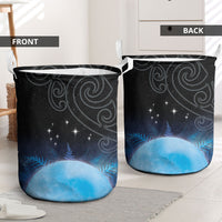 New Zealand Matariki Laundry Basket Pleiades Star Cluster Blue Galaxy LT05 - Polynesian Pride