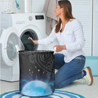 New Zealand Matariki Laundry Basket Pleiades Star Cluster Blue Galaxy LT05 - Polynesian Pride
