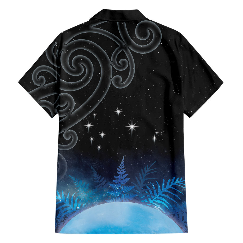 New Zealand Matariki Family Matching Tank Maxi Dress and Hawaiian Shirt Pleiades Star Cluster Blue Galaxy LT05 - Polynesian Pride