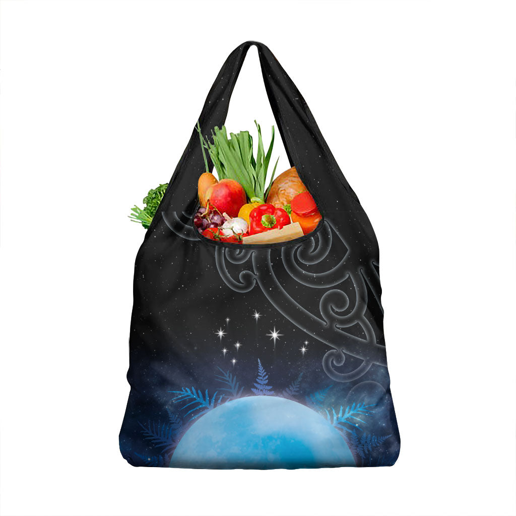 New Zealand Matariki Grocery Bag Pleiades Star Cluster Blue Galaxy