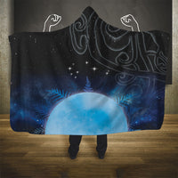 New Zealand Matariki Hooded Blanket Pleiades Star Cluster Blue Galaxy LT05 - Polynesian Pride