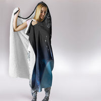 New Zealand Matariki Hooded Blanket Pleiades Star Cluster Blue Galaxy LT05 - Polynesian Pride