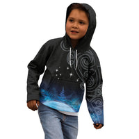 New Zealand Matariki Kid Hoodie Pleiades Star Cluster Blue Galaxy LT05 - Polynesian Pride