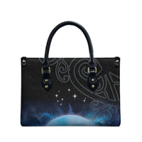 New Zealand Matariki Leather Bag Pleiades Star Cluster Blue Galaxy LT05 - Polynesian Pride