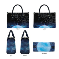 New Zealand Matariki Leather Bag Pleiades Star Cluster Blue Galaxy LT05 - Polynesian Pride