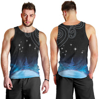 New Zealand Matariki Men Tank Top Pleiades Star Cluster Blue Galaxy