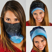 New Zealand Matariki Neck Gaiter Pleiades Star Cluster Blue Galaxy