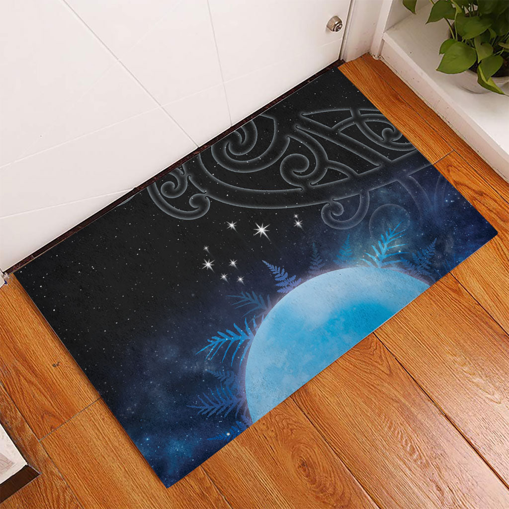 New Zealand Matariki Rubber Doormat Pleiades Star Cluster Blue Galaxy