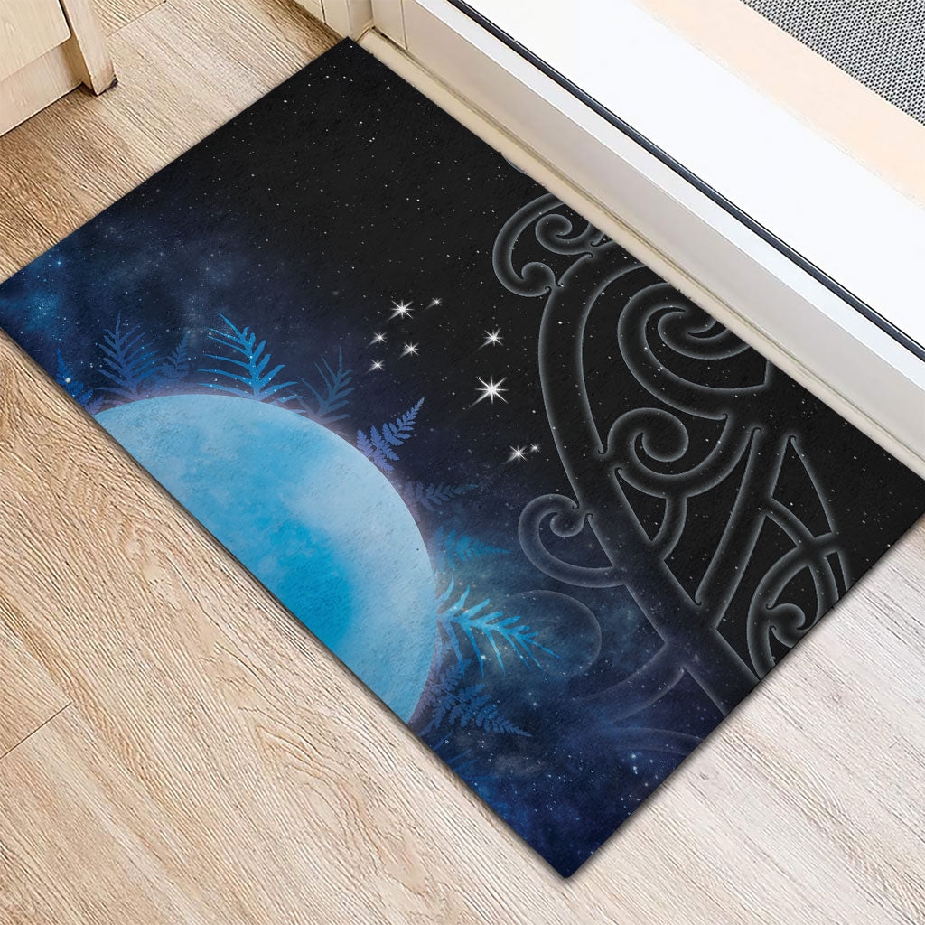 New Zealand Matariki Rubber Doormat Pleiades Star Cluster Blue Galaxy