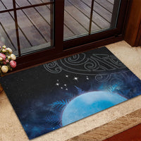 New Zealand Matariki Rubber Doormat Pleiades Star Cluster Blue Galaxy